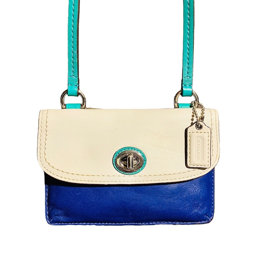 COACH Park Colour Block Dylan Wallet / Crossbody Bag.  
Pristine Condition.